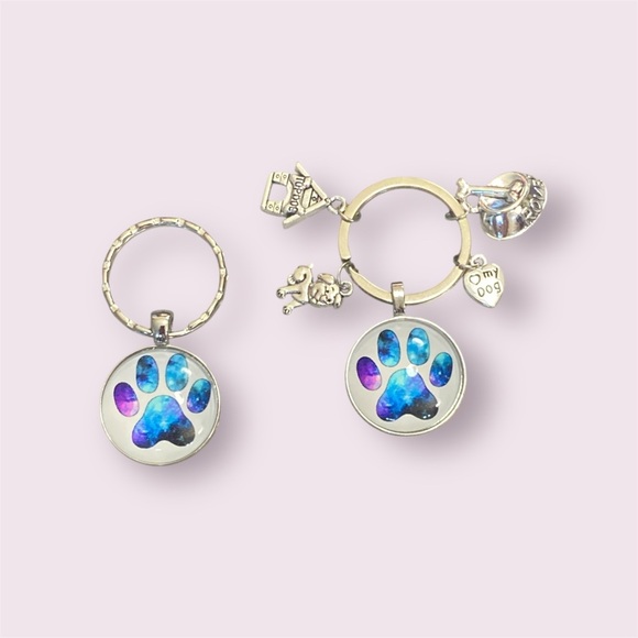 Accessories - Dog Paw Love Keychain & Key Ring (set of 2 items)